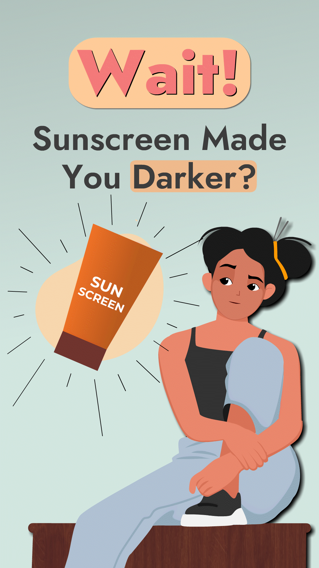 Sunscreen Makes Skin Look Dark?