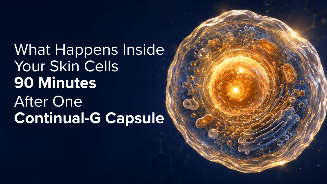 What Happens Inside Your Skin Cells 90 Minutes After One Continual-G Capsule